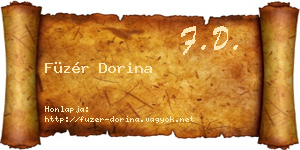 Füzér Dorina névjegykártya